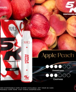 jues 5000 puff apple peach