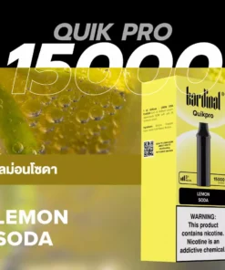 Pod Ks Quik Pro 15000 Puff Lemon Soda (เลม่อนโซดา)